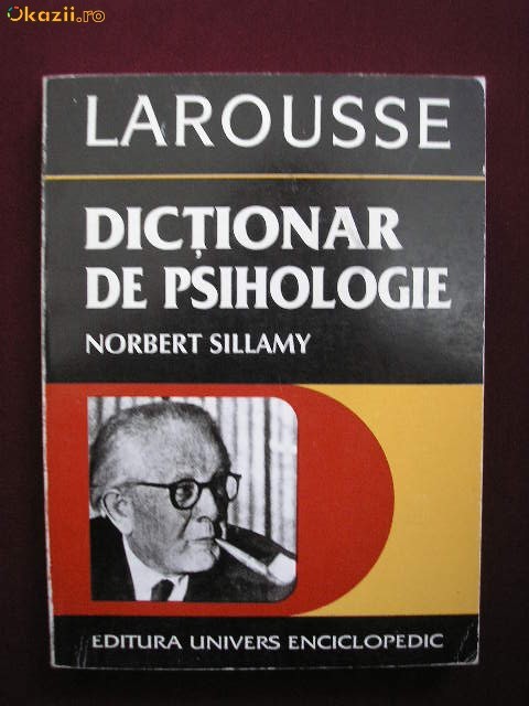 Y19B  Norbert Sillamy - Dictionar de psihologie foto mare