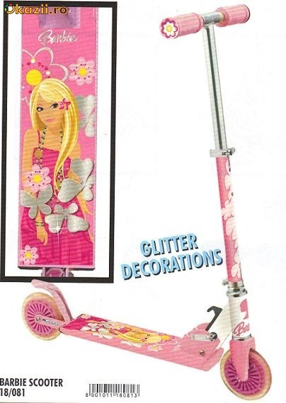 Trotinete Copii-Trotineta Barbie!-TRANSPORT GRATUIT!!! foto mare