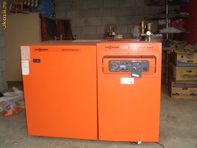 centrala termica gaz viessmann  cu boiler 110 litri inox         foto mare