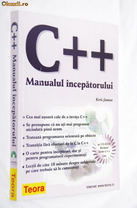 carte C++ Manualul incepatorului editura Teora foto mare