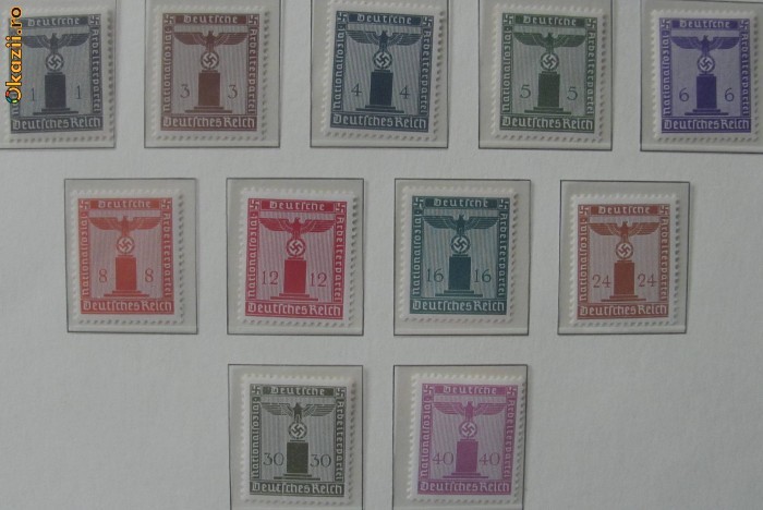Serie neuzata - Germania - 1942/1944 / Vultur cu Zvastica - MNH foto mare