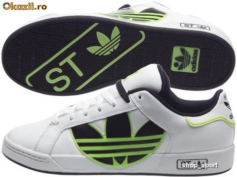 Adidasi barbat Adidas Originals Trefoil ST - adidasi originali - piele foto mare