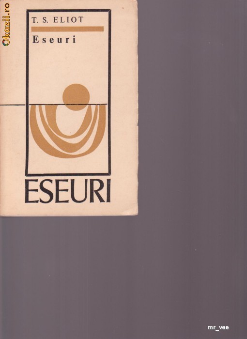 ESEURI T.S ELIOT foto mare