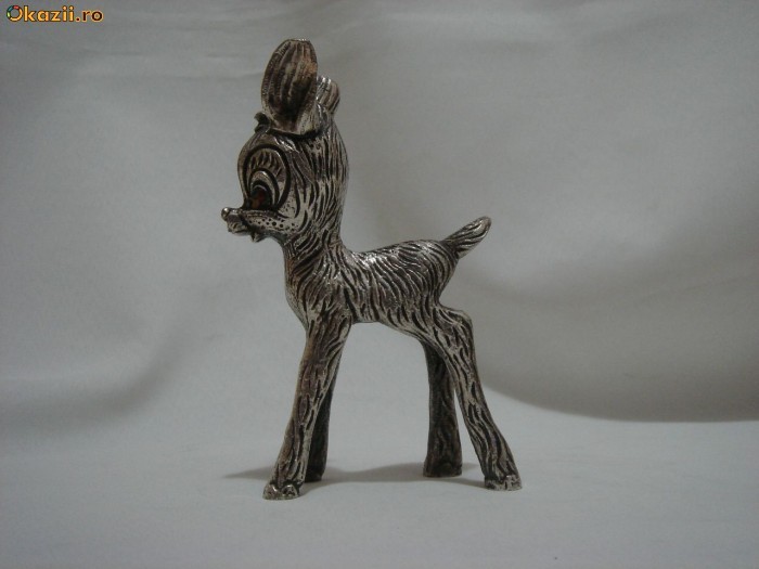 INEDIT OBIECT DECORATIV DIN ALPACA ARGINTATA foto mare
