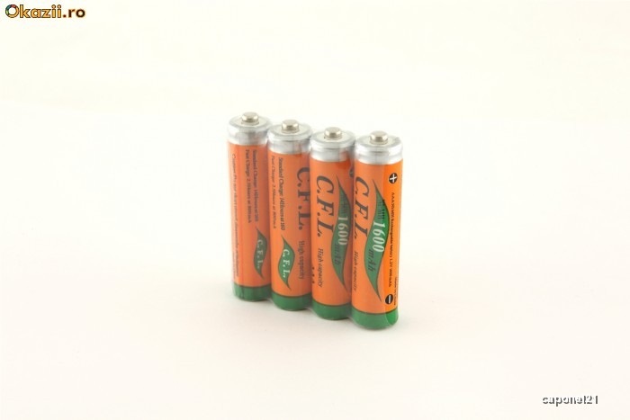 Acumulatori AAA 1600mAh 1,2V foto mare