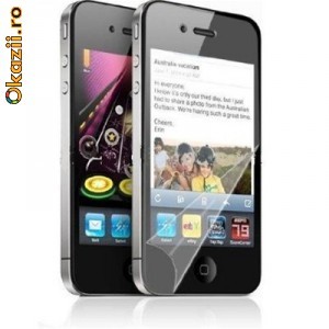 Folie Protectie Ecran iPhone 4G Transparenta foto mare