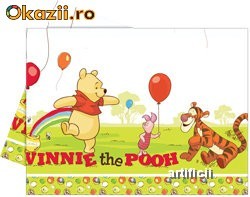 Fata de masa plastic 120x180cm WINNIE PIGLET foto mare