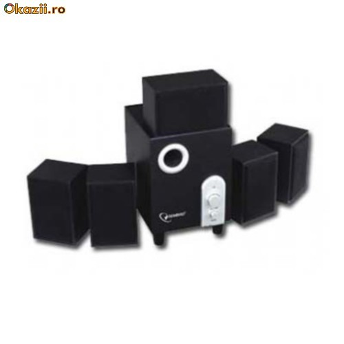 Boxe Gembird lemn 5.1 PMPO 800W foto mare