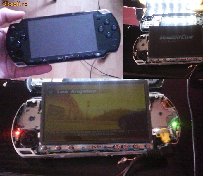 PSP 2004 Pentru piese, defect, display psp, baterie psp, carcasa psp, UMD, placa de baza PSP foto mare