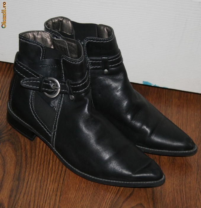 Botine piele, Tamaris, marime 38 foto mare