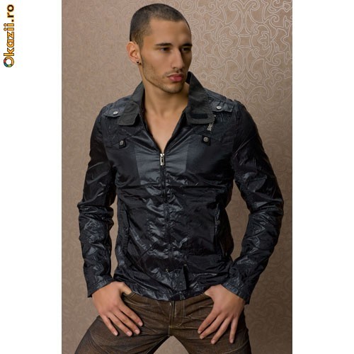 Geaca Cream Barbati foto mare