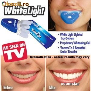 Aparat de albire dinti White Light cu gel foto mare