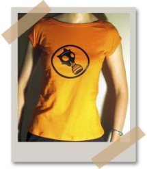 Tricou imprimat Masca de gaze foto