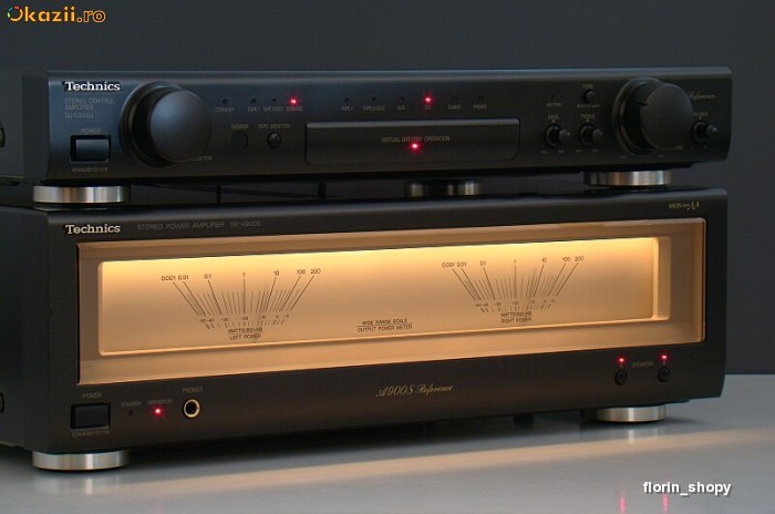 Amplificator + preamplificator Technics SE-A900+SU-C800, impecabile foto mare
