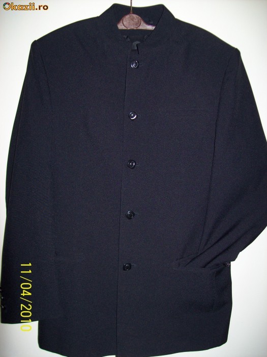 costum barbatesc original Chic cu guler rusesc foto mare